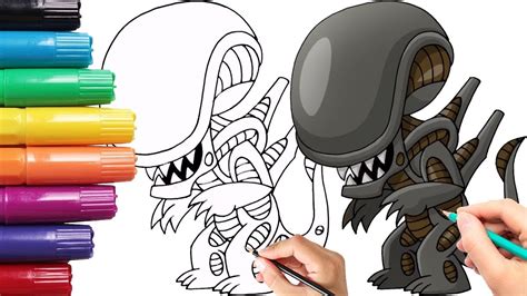 Xenomorph Drawing Tutorial 的图像结果