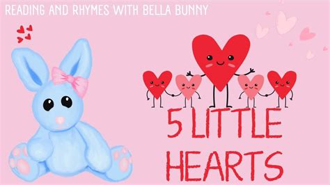 Valentines Day | 5 Little Hearts Rhyme with Lyrics | Rainbow & Dawn ...