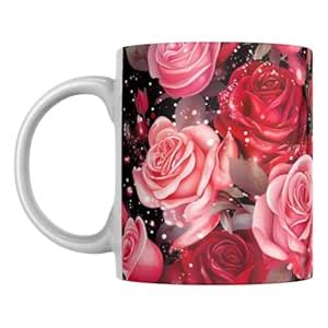 Buy Elegant Red Rose Coffee Mug, Perfect for Every Sip Online at Low ...
