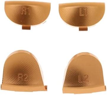 MERISHOPP® Custom Metal L1 R1 L2 R2 Mod Buttons for PS4 Replacement ...