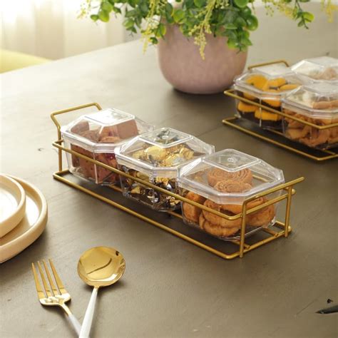 appeasy Nut and Candy Serving Tray, Divided Snack Serving Bowls ...