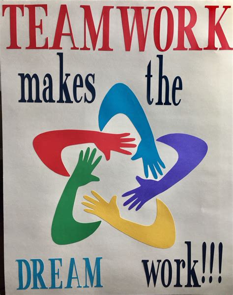 Teamwork Makes The Dream Work Poster Dreamxi