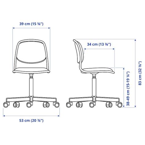ÖRFJÄLL children's desk chair, white/Vissle pink - IKEA