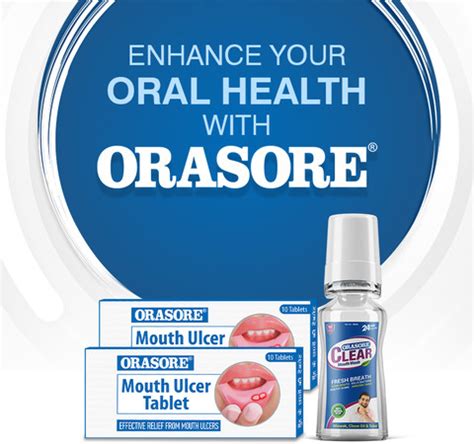Orasore Combo Pack of Mouth Ulcer Tablets(10) with Free Pen and Clear ...