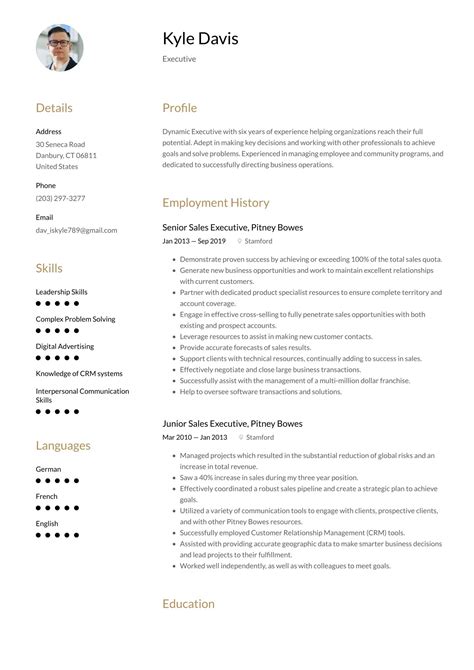 Executive Format Resume 2025 C Level And Executive Resume Examples
