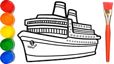 Drawing Of Ship Easy - Warehouse of Ideas