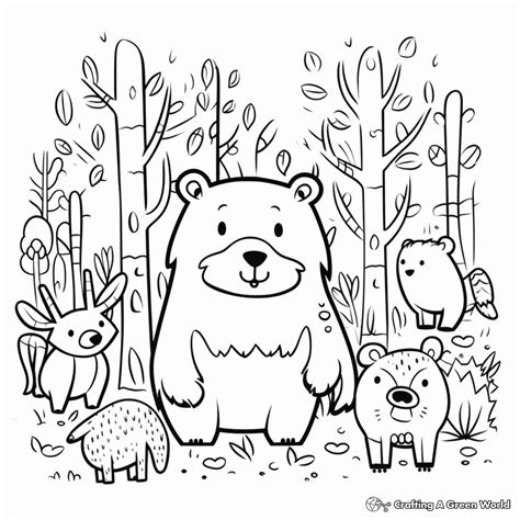 Forest Animal Coloring Pages