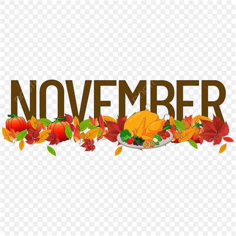 November Clip Art