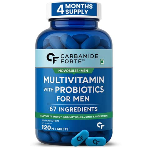 Multivitamin for Men – 67 Ingredients for Energy & Immunity (120 Table ...