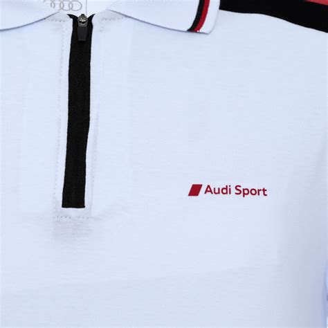 Camisa Polo Branca Masculina Speed Audi Sport - AudiShop