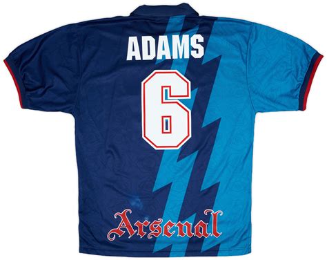 1995-96 Arsenal Away Shirt Adams #6 - 8/10 - (XL)