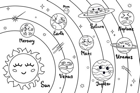 Solar System Coloring Pages 的图像结果