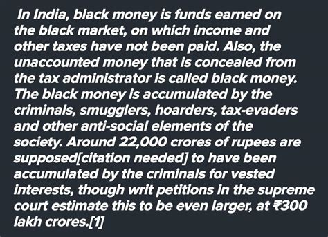 article on war on black money in indiaand plzzzz follow me guys ...