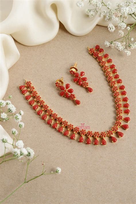 Orange Colour Jewellery - Kattam