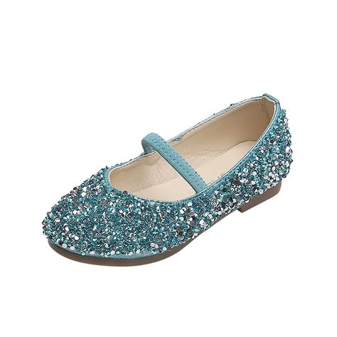 TOWED22 Girls Dress Shoes Sparkly Shoes for Girls Princess Mary Jane ...