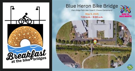 Breakfast @ the Bike Bridges, Fern Ridge Bike Path near Cesar Chavez ...