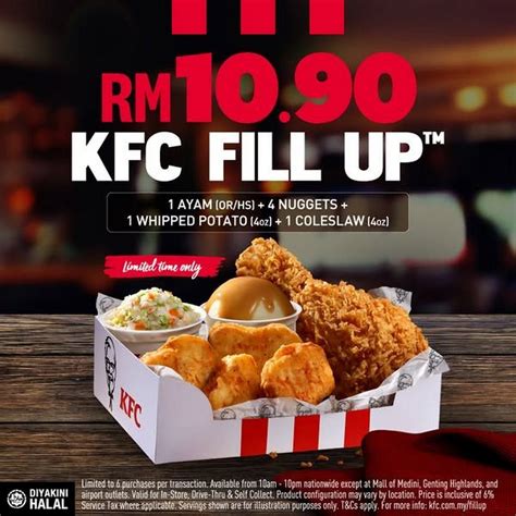 13 February-30 March 2025: KFC, Best RM10.90 Meal Deal - KFC Fill Up ...