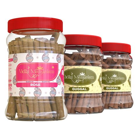 Vidhi Mangalam Dhoop Cones and Sticks for Pooja - Dry Incense, dhup ...