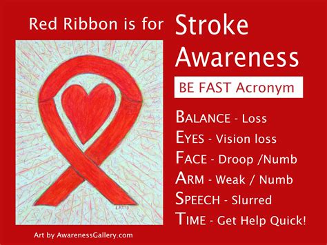 Stroke Awareness Ribbon Custom Gifts and Merchandise - Awareness Gallery Art