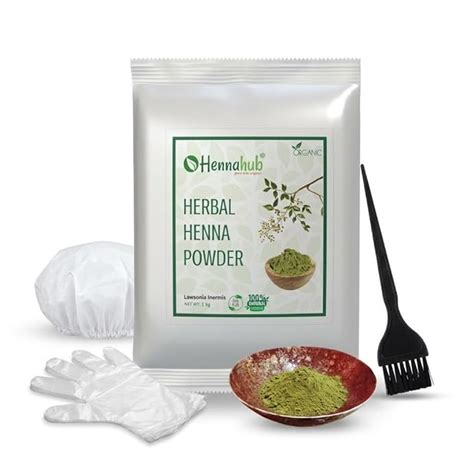 Buy HENNAHUB Herbal Henna Powder 1kg, Triple Filter For Hair And Hand ...