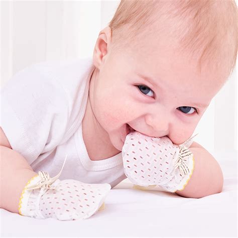 Kalevel 5 Pairs Newborn Baby Mittens No Scratch Baby Gloves Girl Boy ...