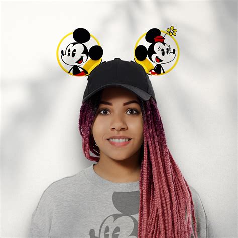 Buy Mickey and Minnie Set of 3D Printed Interchangeable Magnetic Mouse ...