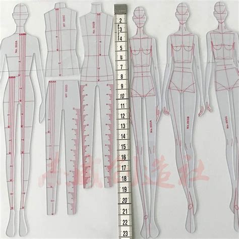 Buy WellieSTR 7 Models Fashion Illustration Rulers, Fashion Drawing ...