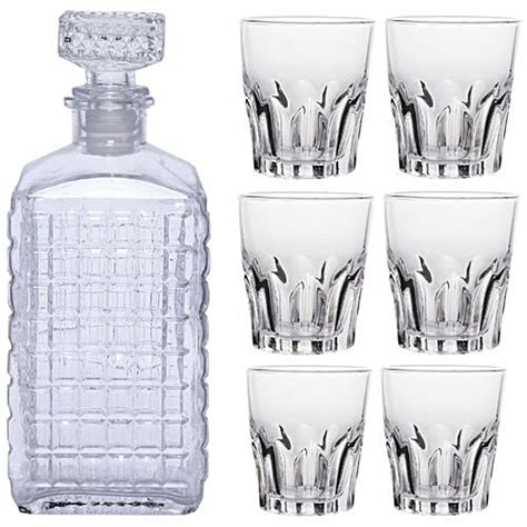 Buy Roxxpro Whisky Glass Tumbler & Decanter Set Online at Best Price of ...