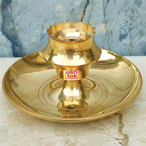 Golden Brass Incense Stick Holder, Brass Agarbati Sampat Holder – Ashtok