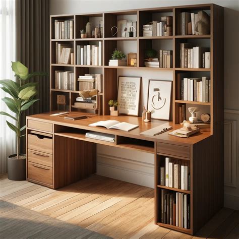 Study Tables with Bookshelf Designs