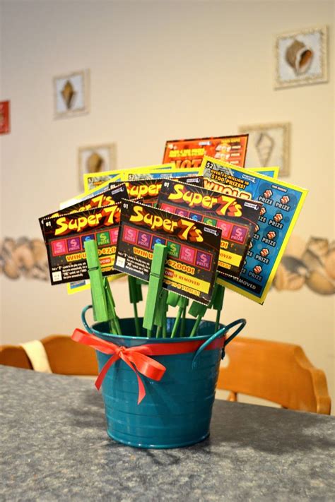 Scratch Ticket Bouquet | Lottery ticket gift, Gift card bouquet ...