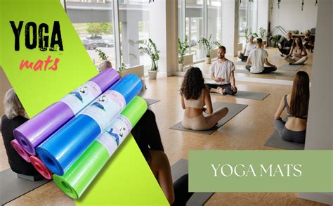 6 mm Yoga Mat for Men & Women | Non-Slip, Lightweight & Durable | 6x2 ...