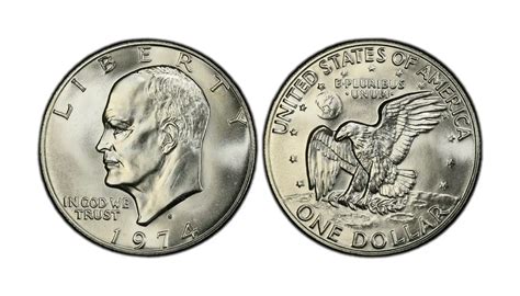 1974 Silver Dollar Value: Eisenhower Dollars (D, S, No Mint Mark ...