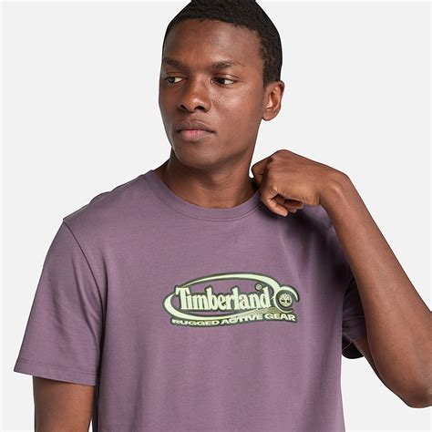 Big Oval Logo T-Shirt for Men in Purple