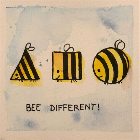 Pin by Judy Messer on Bees | Bee art, Happy paintings, Doodle drawings