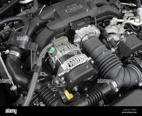 car engine bay subaru brz Stock Photo - Alamy