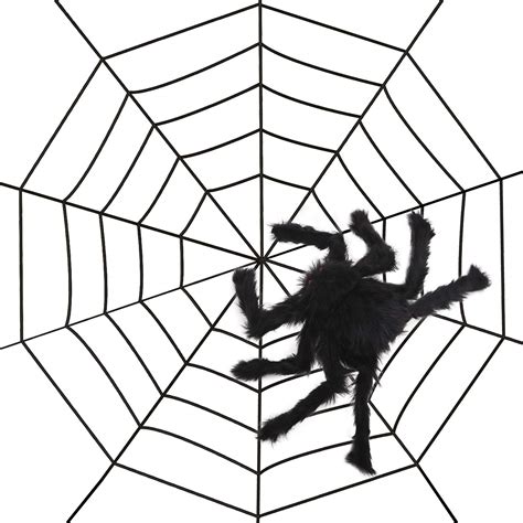 Halloween Spider Web Large Spider Props Web Scary Giant Spider Festival ...