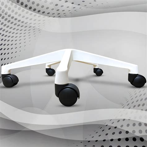 RAJCHAIR Revolving Steel Chrome Chair Base | Twin Caster Alloy 100% ...