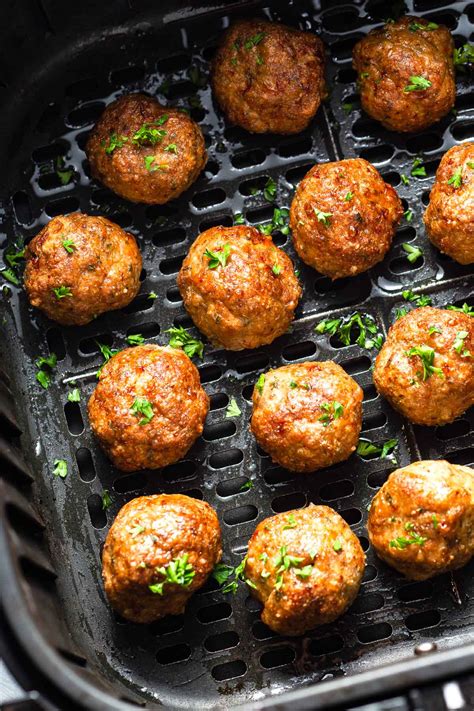 Air Fryer Chicken Meatballs (Quick & Easy)