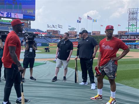 Eagles WATCH: Jalen Hurts, A.J. Brown Show Out at Phillies Batting ...