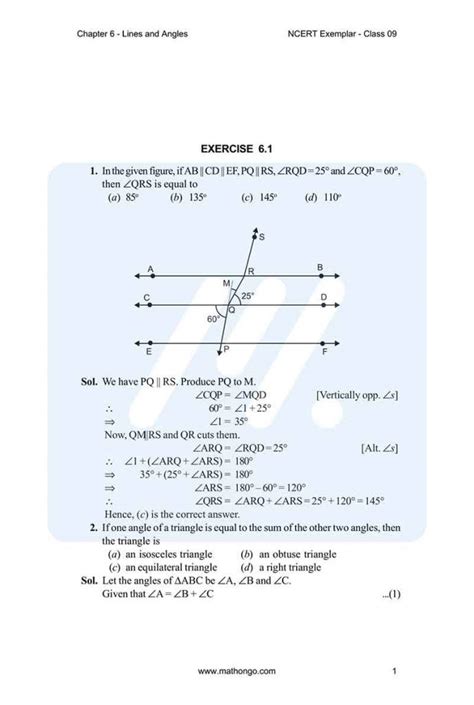 Image result for Maths Chapter 6 Introduction Class 9