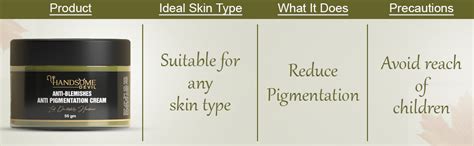 Handsome Devil Anti Blemishes and Anti Pigmentation Cream : Amazon.in ...
