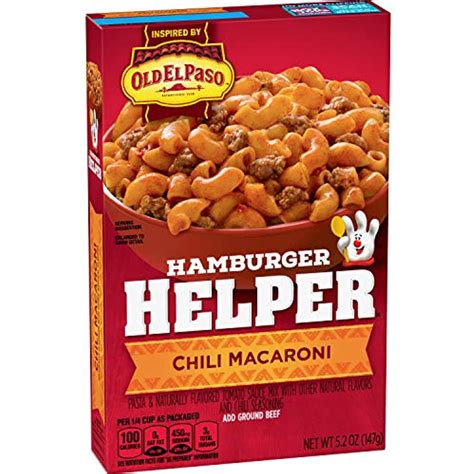 Betty Crocker Hamburger Helper, Chili Macaroni, 5.2 Oz Pack, Made With ...