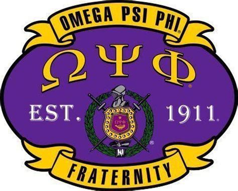 Omega Psi Phi Banner Crest - Shield Decal - Greek Gear