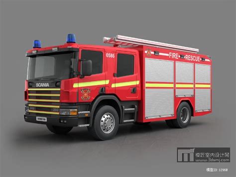 消防车-3D模型-模匠网,3D模型下载,免费模型下载,国外模型下载