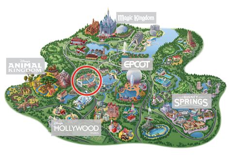 Walt Disney World Resort Map Walt Disney World Resort Map (national