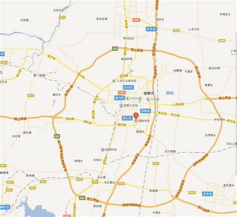 在邯郸市地图上怎么看不到邯郸学院_百度知道