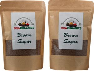 PRAORGANICS Brown sugar of coating crystal of sucrose with molasses of ...