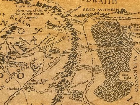 Middle Earth Map The Hobbit