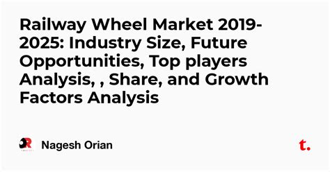 Railway Wheel Market 2019-2025: Industry Size, Future Opportunities ...